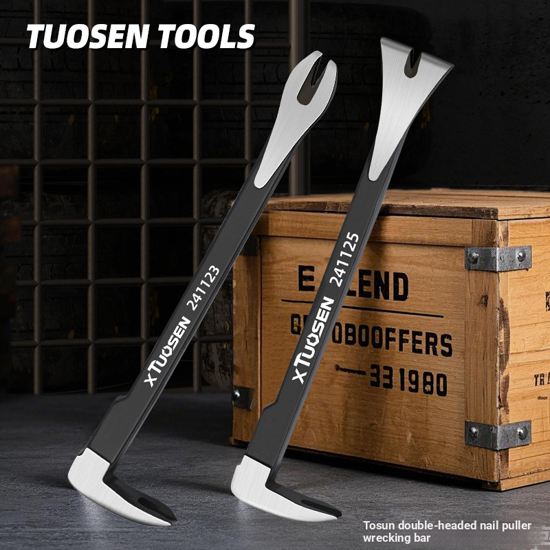 Carpentry demolition tools, wall removal, cement nails, nail pullers