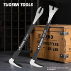 Carpentry demolition tools, wall removal, cement nails, nail pullers