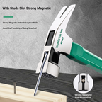 Multi-functional hammer with magnetic nails