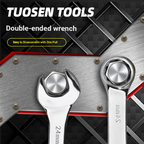 Dual-purpose wrench, double-ended manual, large-size open wrench