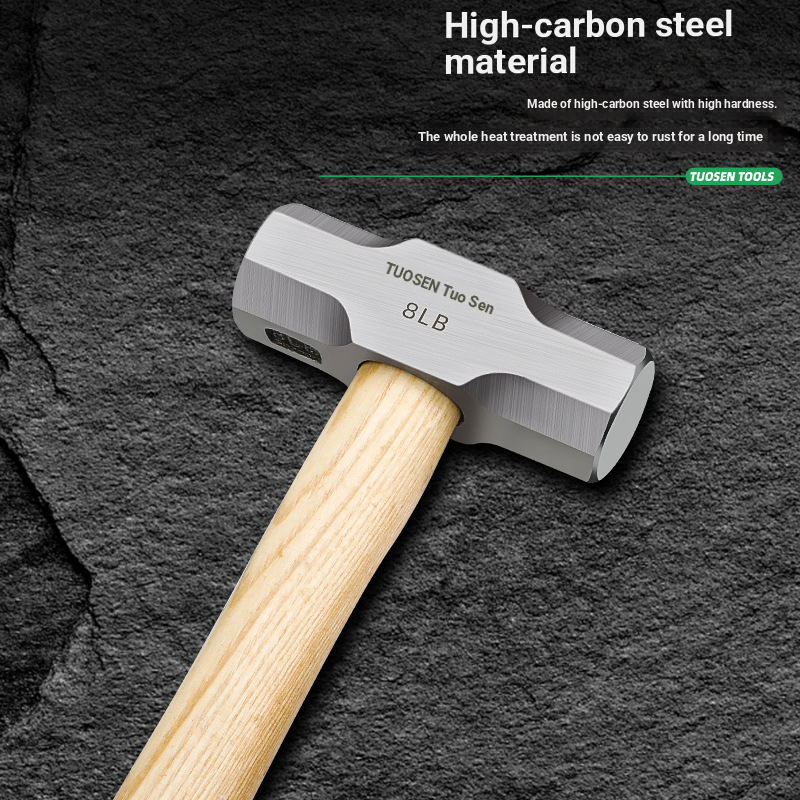 Multifunctional heavy-duty anti-vibration fire hammer, industrial octagonal hammer head