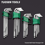 L-shaped ball head hex screw wrench set