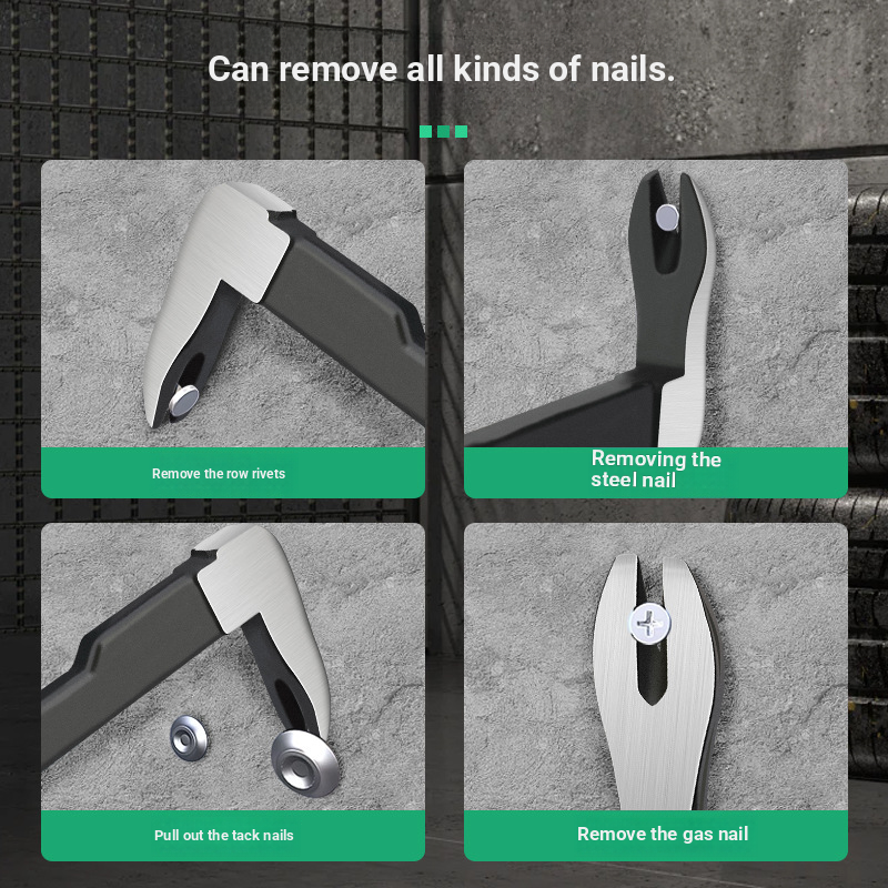 Carpentry demolition tools, wall removal, cement nails, nail pullers
