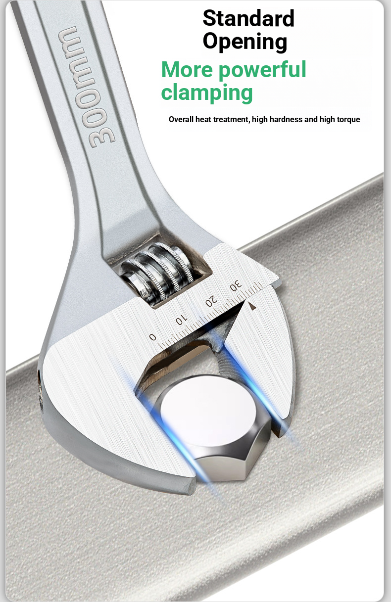 12-15 inch multi-functional adjustable wrench