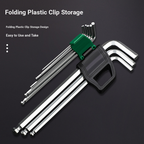 L-shaped ball head hex screw wrench set