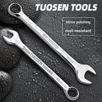 Dual-purpose wrench, double-ended manual, large-size open wrench