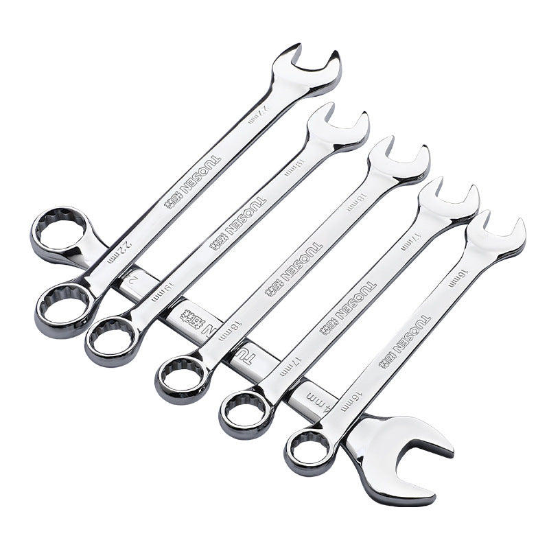 Dual-purpose wrench, double-ended manual, large-size open wrench