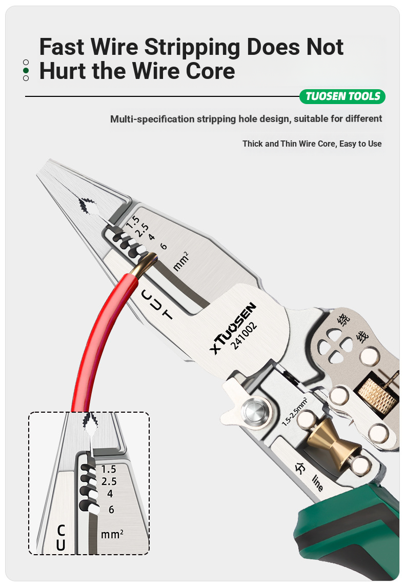 Cutting voltage wires & wire strippers