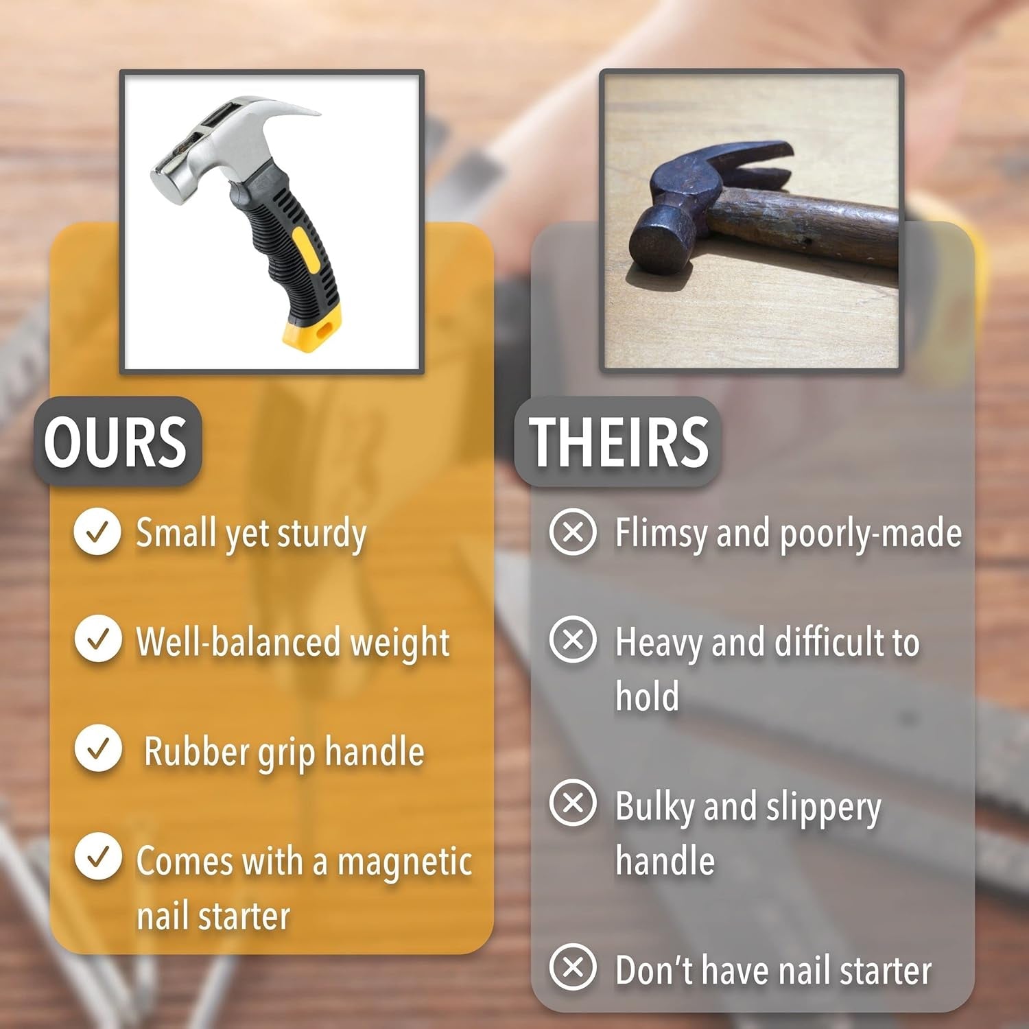 Claw hammer & small claw nail hammer