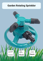 Automatic rotating sprinkler heads for garden lawns