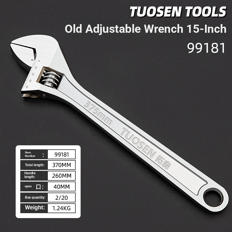 12-15 inch multi-functional adjustable wrench