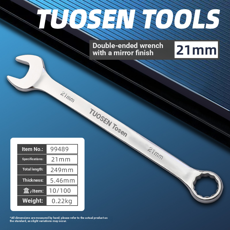 Dual-purpose wrench, double-ended manual, large-size open wrench