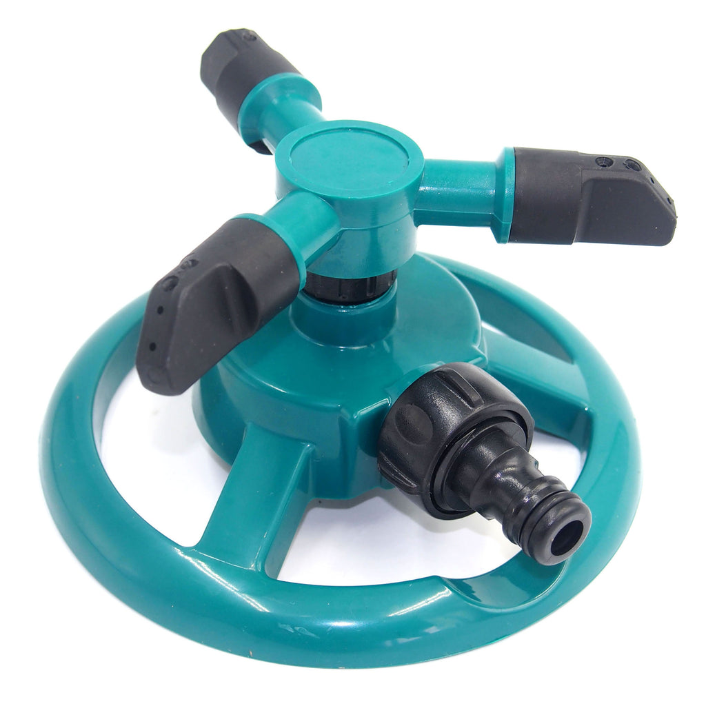 Automatic rotating sprinkler heads for garden lawns