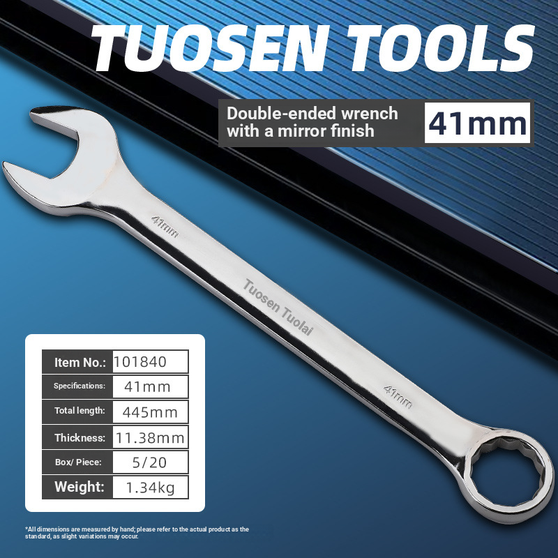 Dual-purpose wrench, double-ended manual, large-size open wrench
