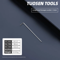 L-shaped ball-end hex wrench combination extended set