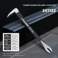 Carpentry demolition tools, wall removal, cement nails, nail pullers