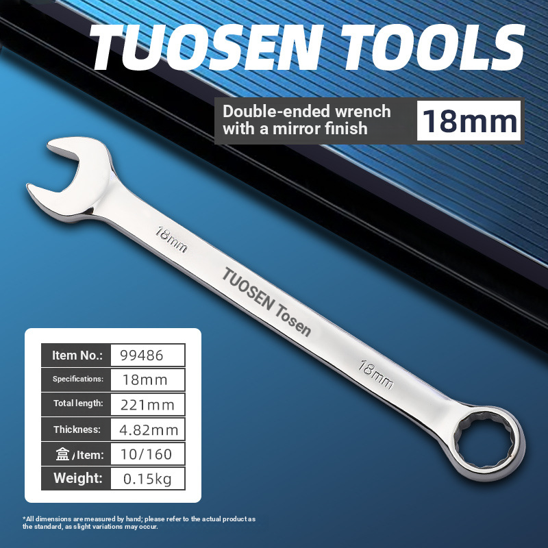 Dual-purpose wrench, double-ended manual, large-size open wrench