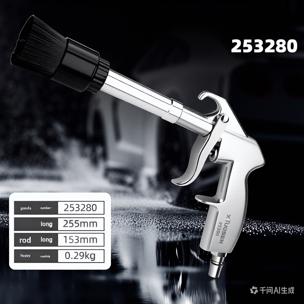 Dust blowing gun & high-pressure dust blowing gun