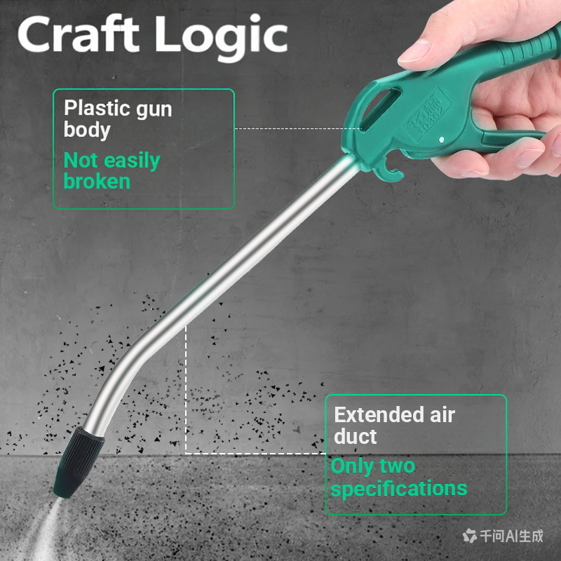 Dust blowing gun & high-pressure dust blowing gun