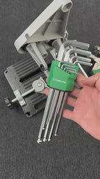 L-shaped ball head hex screw wrench set